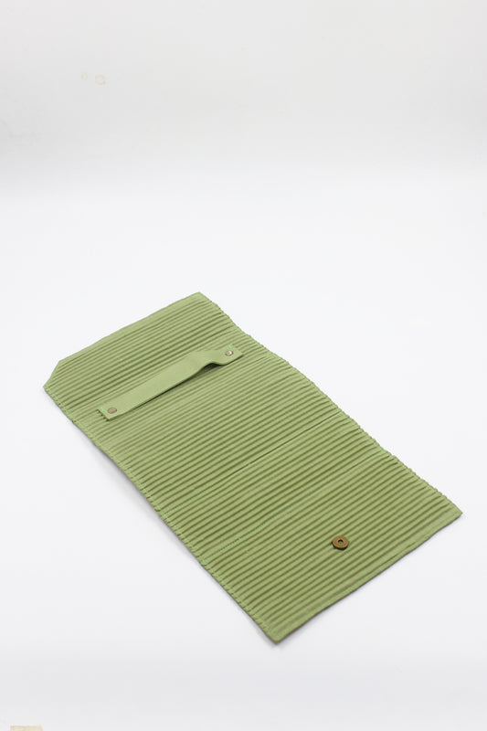 Olive Green Box Clutch Sleeve