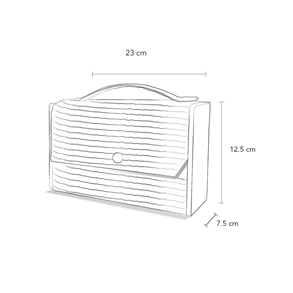 MAUVE & OAT Box Clutch - Changeable Sleeve