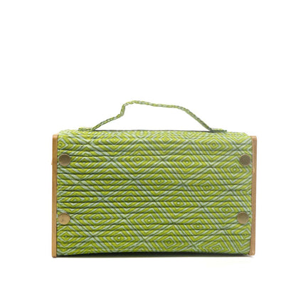 Forest Green Box Clutch - Single Sleeve
