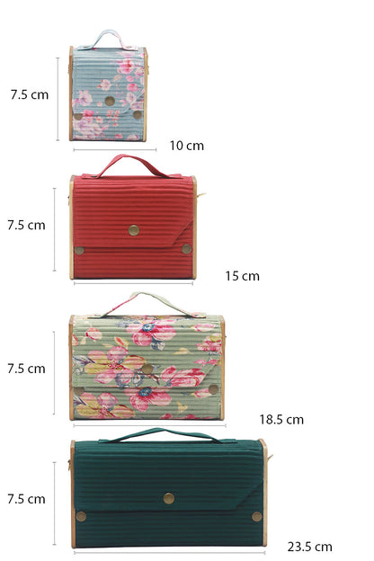 Vintage Blossom 4 in 1 Box clutch
