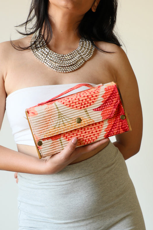 Springtale & Solid Olive Box Clutch - Changeable Sleeve
