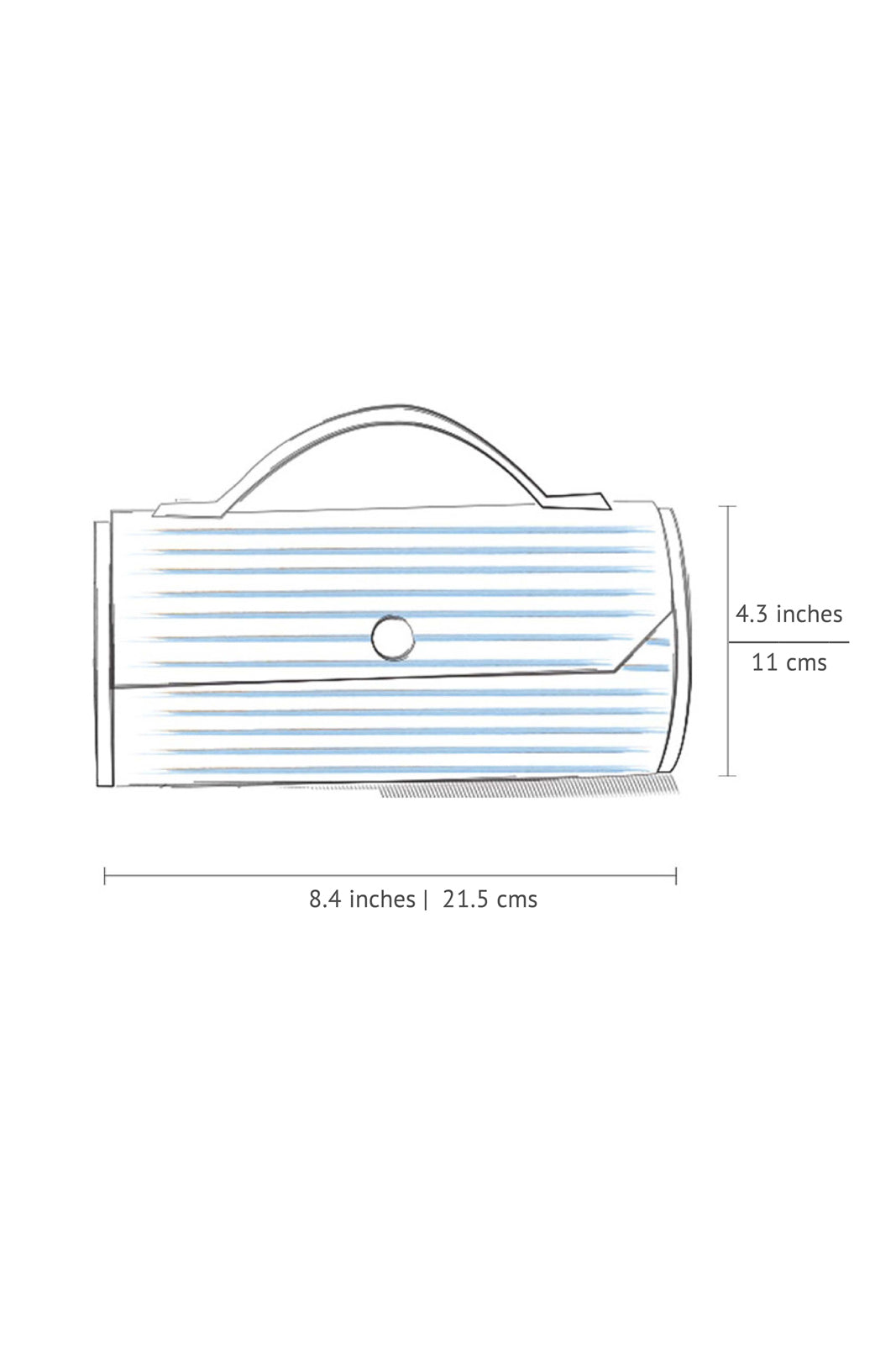 Petal Perfection Round Clutch - Single Sleeve