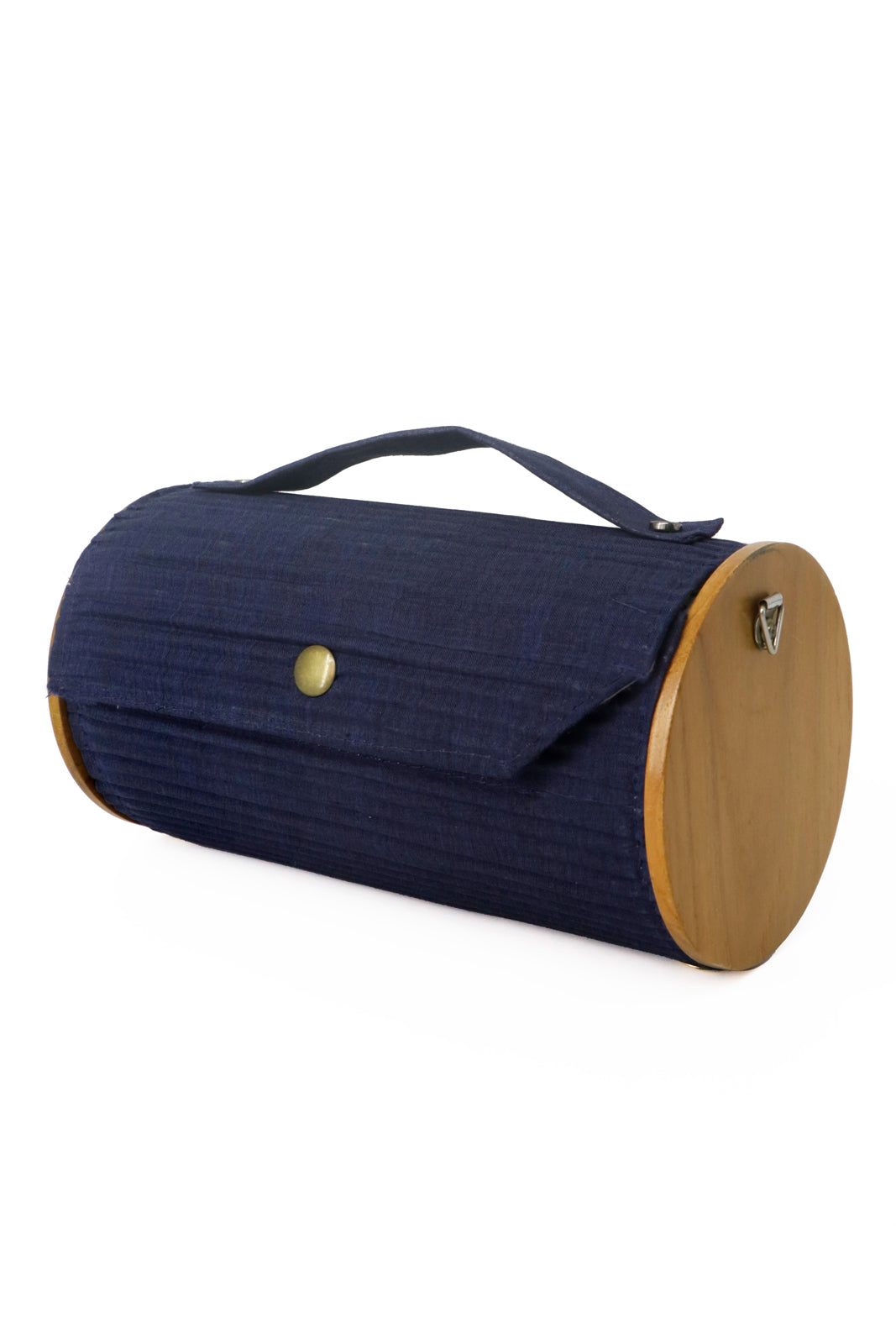 Lily Love & Navy Blue  Round Clutch - Changeable Sleeve
